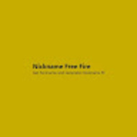 Free Fire Nickname