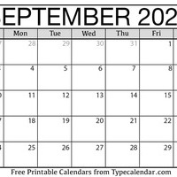 September 2023 Calendar