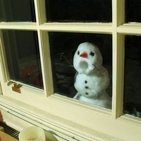 tre aka stupid screaming snowman at window