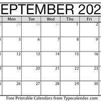 September 2022 Calendar