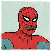 MustacheMan, not SpiderMan