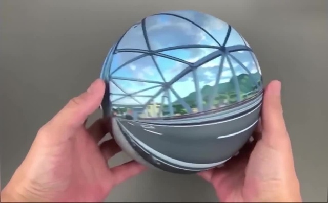 Completely hand drawn 360 degree art