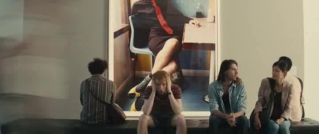Waiting for her.