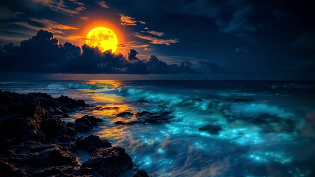 Bioluminescent Ocean