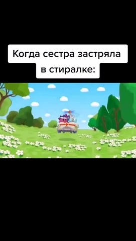 Когда сестра застряла в стиралке )