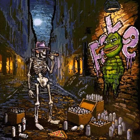 Graffiti Writer Skeleton