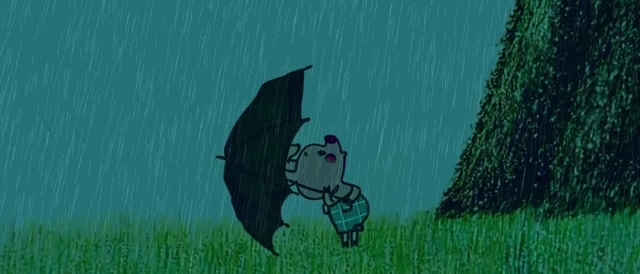 bees in the rain