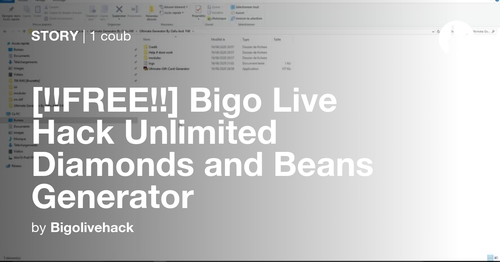 [!!FREE!!] Bigo Live Hack Unlimited Diamonds and Beans Generator Coub